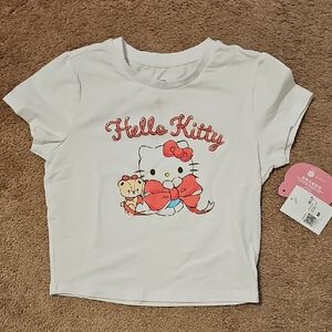 Forever 21 White Hello Kitty Top